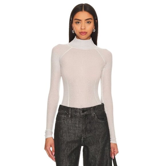 Shoreditch Ski Club Kamila Base Layer Top in Light Grey XSmall New Womens Blouse - Picture 1 of 14